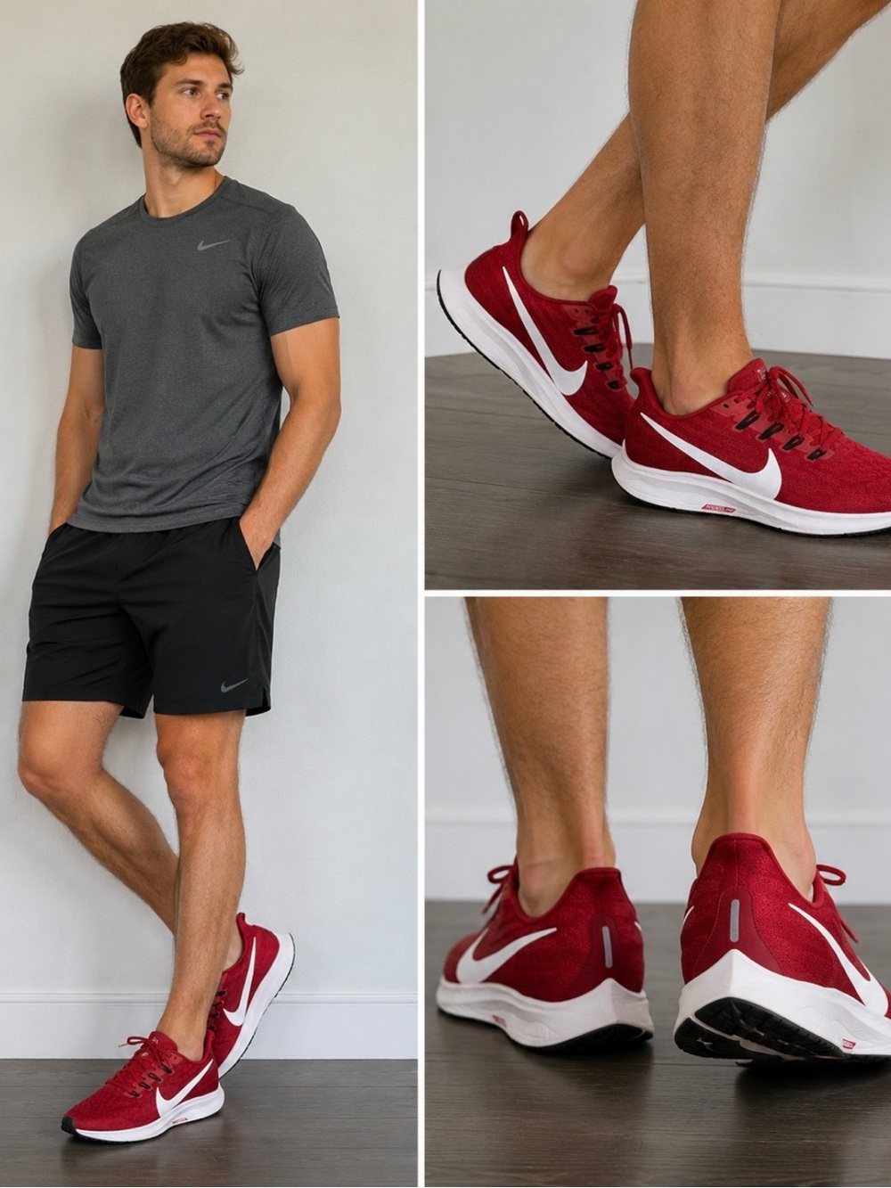 Nike Air Zoom Pegasus 36 Running Shoes Red White Men’s Size 12 BV7773-602